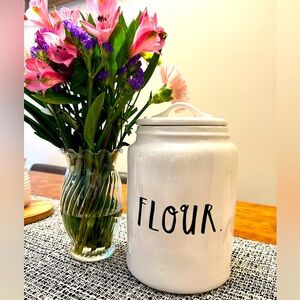 Rae Dunn FLOUR Canister 8” x 5”